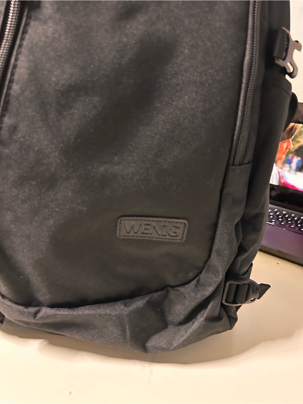 WENIG Black Travel & Commuter Backpack - Picture 6 of 9